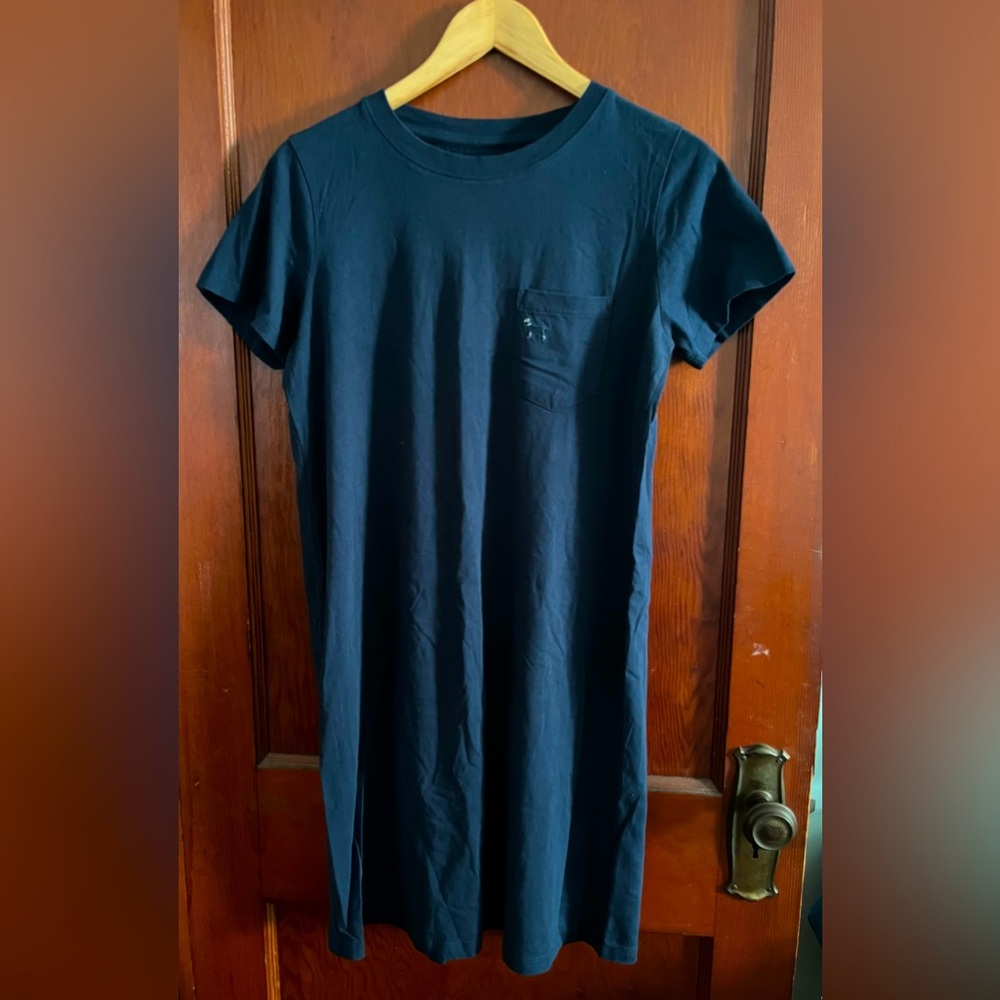 The Black Dog navy blue shirt dress